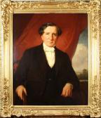 STAAFF Carl Theodor 1816-1880,Porträtt av Malcolm Hamilton, signerad,1860,Stockholms Auktionsverket 2007-09-24