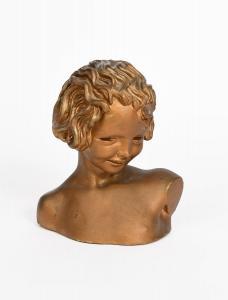 STABLER Phoebe 1879-1955,bust of a young girl, (Garden Fairy),Woolley & Wallis GB 2022-03-16