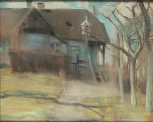 STABROWSKI Kazimierz 1869-1929,Landscape with a house,Desa Unicum PL 2023-11-14