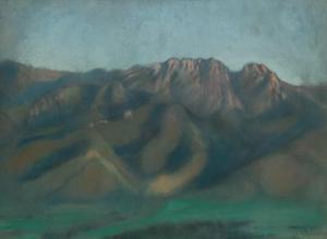 STABROWSKI Kazimierz 1869-1929,Tatra landscape with a view of Giewont,Desa Unicum PL 2024-02-01