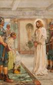 STACEY Walter Sydney 1846-1929,Jesus vor Pontius Pilatus der an den Händen gefess,Mehlis 2018-08-23