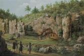 STACHOWICZ Teodor 1800-1873,Rocks and Cave in Mnik�w,1860,Agra-Art PL 2013-06-09
