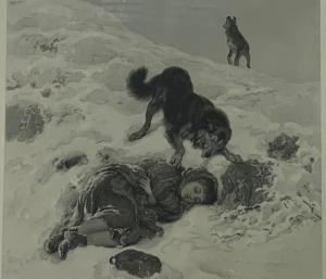 STACPOOLE Frederick,a child and dogs in a Winter landscape,Duggleby Stephenson (of York) 2020-03-13