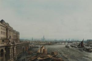 STADLER Joseph Constantine,A South View of Somerset House from Waterloo Bridg,Rosebery's 2022-08-18