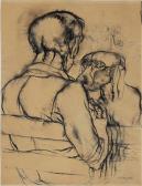 Stagnoli Antonio 1922-2015,Ritratto di uomo con cane,Capitolium Art Casa d'Aste IT 2016-06-21