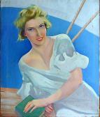 STAHL Everett 1930,Lady on Boat,Hood Bill & Sons US 2009-10-20