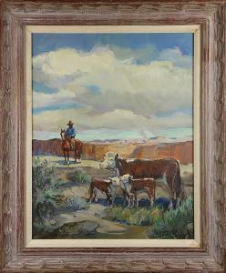 stahley Joseph 1894-1969,Meeting New Family,Clars Auction Gallery US 2015-05-30