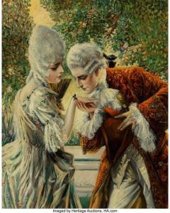 STAHR Paul C 1883-1953,Courting Courtiers, The Elks magazine cover, June ,1925,Heritage 2020-04-24