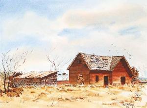 STAIGH WALTER,A Farm Yard Near Batoche,1975,Levis CA 2010-10-03