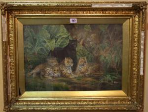staines p h 1800-1800,Leopards at rest,Bellmans Fine Art Auctioneers GB 2019-05-13