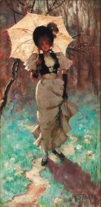 STAITE Harriet 1895-1903,La promenade,Christie's GB 2000-02-24