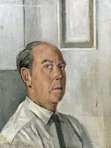 STALKER MILLER Thomas Frederick,Shoulder length self portrait,Canterbury Auction 2014-02-11