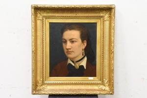 STALLAERT Joseph 1823-1903,Portrait de dame,Rops BE 2021-02-07