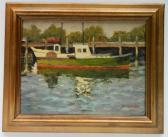 STALTER Richard 1934,Boat at Dock,Rachel Davis US 2020-05-30