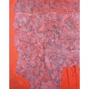 STAMOS Theodoros 1922-1997,infinity field, jerusalem series "burning bush,1988,Sotheby's 2005-05-12