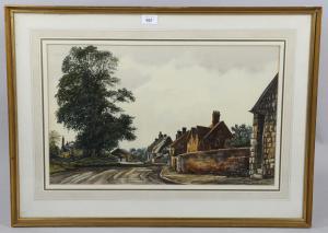 STAMP Edward 1939,rural street scene,1974,Burstow and Hewett GB 2022-12-15