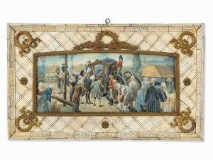 STAMPS RARE &AMP; INTERESTING,Village people excitingly surrounding the,c.1800,Auctionata 2016-05-19