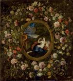 STANCHI ANNA 1640-1650,Vénus, Apollon et l'Amour entourés d'une couronne ,Christie's GB 2010-06-23