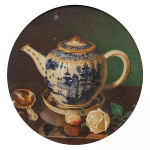 STANESBY Alexander 1832-1916,Still life with a blue and white teapot,Rosebery's GB 2018-09-08