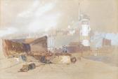 STANFIELD William Clarkson 1793-1867,The harbour lighthouse at Broadstairs,Bonhams GB 2010-03-25