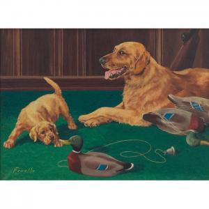 Stanford Fenelle 1909-1995,Dogs and Decoys,1960,Treadway US 2011-05-22