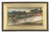 STANHOPE John Roddam Spencer,A Tuscan landscape with village and olive grove,Christie's 2021-09-30
