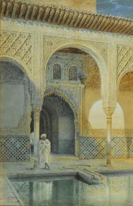 STANIER Henry 1847-1892,A figure by a pool at the Alhambra,1886,Bonhams GB 2012-10-31
