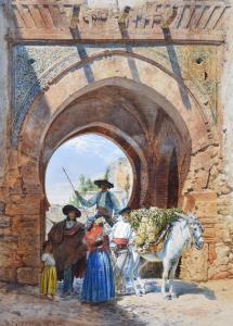 STANIER Henry 1847-1892,Spanish peasants under an arch,1876,Dreweatts GB 2021-05-27