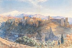 STANIER Henry 1847-1892,View of the Alhambra, Granada,1883,Bonhams GB 2022-03-09