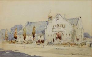 STANILAND Charles Joseph 1838-1916,Figures Before a Town Hall,Halls GB 2024-02-07