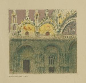 STANISLAWSKI Jan 1860-1907,St Mark's Basilica in Venice,1900,Agra-Art PL 2016-10-16