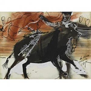 STANLEY BLOOM DON 1932,Toreador and bull,1957,Rago Arts and Auction Center US 2012-12-08