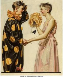 STANLEY Frederic,Costume Surprise, The Saturday Evening Post cover,1921,Heritage 2022-11-04