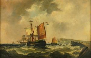 STANLEY Georges H.,Shipping off the coast,1837,Bellmans Fine Art Auctioneers GB 2024-03-28