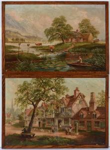 STANLEY HOOK,A pair of paintings depicting rural idyls,Anderson & Garland GB 2021-10-21