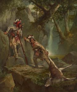 STANLEY John Mix 1814-1872,The Deer-Slayers,1868,Christie's GB 2022-05-17