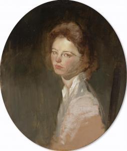 STANLEY Meltzoff 1917-2006,Portrait of Judy Fittinger,Swann Galleries US 2022-12-15