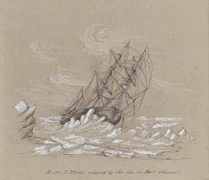 STANLEY OWEN,H.M.S. Terror, nipped by the ice, in Fox's channel.,1836,Christie's GB 2006-09-27