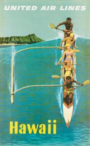 STANLEY Sidney Walter 1890-1956,HAWAII / UNITED AIR LINES,1960,Swann Galleries US 2018-03-01
