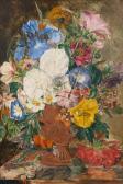 STANNARD Emily, née Coppin,Still life of flowers and butterfly in a terracott,Bonhams 2011-11-15
