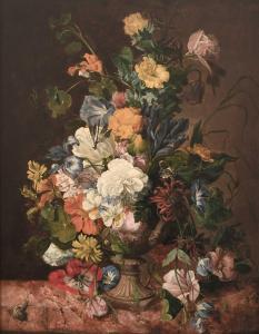 STANNARD Emily, née Coppin 1803-1885,Still life with a vase of flowers on a marble,Woolley & Wallis 2023-09-05