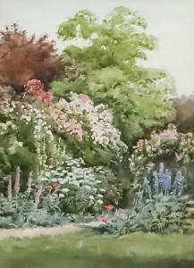 STANNARD Lilian 1884-1944,Garden scene with herbaceous border,Canterbury Auction GB 2022-02-05