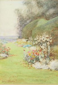 STANNARD Lilian 1884-1944,Path through a garden with flower borders,Ewbank Auctions GB 2020-06-17