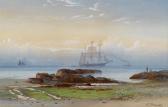 STANNUS Anthony Carey 1830-1919,TALL SHIP ENTERING THE HARBOUR,1888,Whyte's IE 2017-05-29