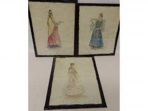 STANTON ENID 1900,three studies of women in traditional costume,Tamlyn & Son GB 2017-04-19