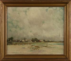 STANTON John Aloysius 1857-1929,Homes Along the Beach,Clars Auction Gallery US 2017-12-16