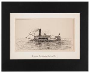 STANTON Samuel Ward 1870-1912,Mississippi River steamboat Peytona, 1860,Eldred's US 2022-06-17
