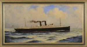 STANTON Samuel Ward 1870-1912,Portrait of a Morgan Line Steamship,Eldred's US 2010-11-19