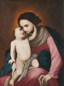 STANZIONE Massimo 1585-1656,Madonna mit Kind,1645,Stahl DE 2018-12-01