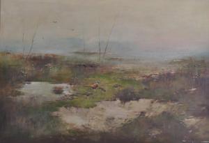 STAPEL Erich 1902-1976,pheasants in marshland,Burstow and Hewett GB 2010-11-17